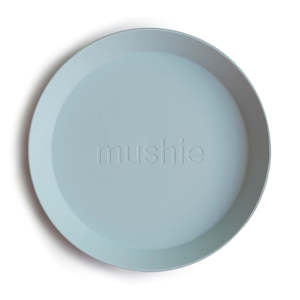 Tableware: Mushie Round Plate (Set of 2) - Powder Blue