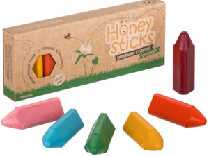 Honeysticks: Honeysticks Beeswax Crayons Triangles (1-3 yr)