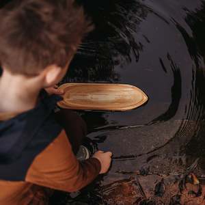 Beach Toys: Explore Nook Wooden Toy Boat Canoe