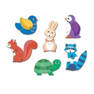 Djeco: Djeco Animals Articulo Puzzle - Set Of 6