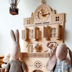 Wooden Toys: Trele Morele Design Train Station Shelf