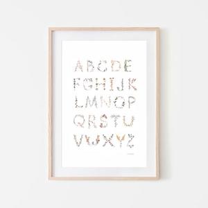 Decor: Mushie Poster - Floral Alphabet