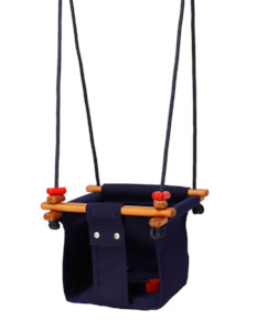 Solvej Swings: Solvej Baby & Toddler Swing - Midnight Blue