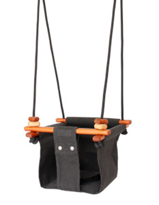 Solvej Swings: Solvej Baby & Toddler Swing - Slate Grey