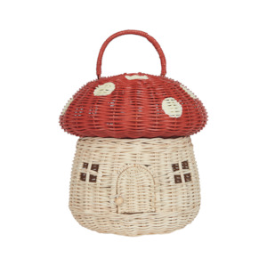 Easter %F0%9F%90%B0: Olli Ella Mushroom Basket - Red