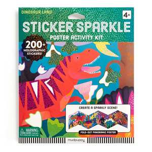 Mudpuppy Sticker Sparkle Activity Kit - Dinosaur Land