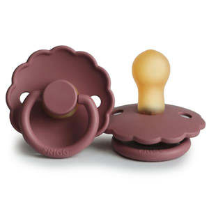 FRIGG Daisy Rubber Pacifier - Woodchuck