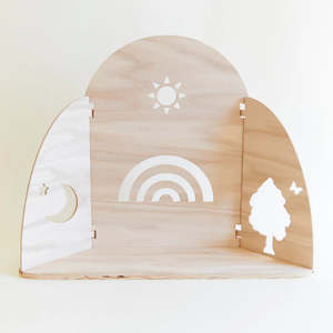New 1: Sarah's Silks Nature Table Wooden Display Stand