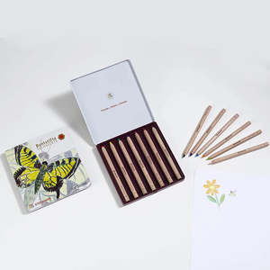 Play: Stockmar Hexagonal Colour Pencils Metal Case - 12 Colours