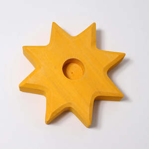 Grimm's Candle Holder - Star | Yellow