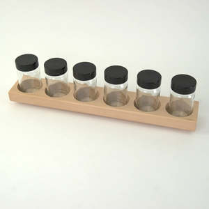 Mercurius Paint Jars and Wooden Holder - 100ml