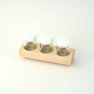Mercurius Paint Jars and Wooden Holder - 50ml