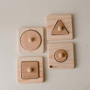 Puzzle: Q Toys Single Shape Puzzle - Set Of 4
