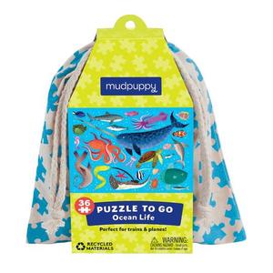 Mudpuppy Puzzle to Go 36pc - Ocean Life