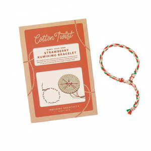 Play: Cotton Twist Make Your Own - Strawberry Kumihimo Bracelet