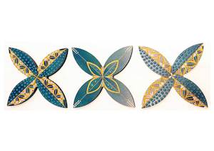 Ana Teofilo: Blue Kisses Fa'afuli - Triptych