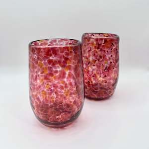 Keith Grinter: Glass Tumbler - Red Riot