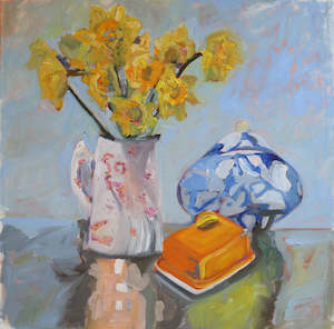 Harriet Millar: Still life with Daffodils