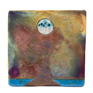 Mark James: Square Wall Tile Rockstack Moon (ed. 166)