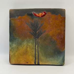 Square Wall Tile Nikau Sunshower (ed. 164)