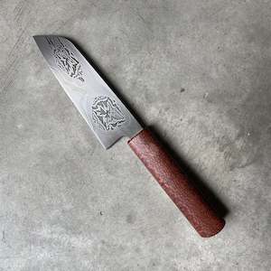 Mosaic Damascus Kitchen Knife