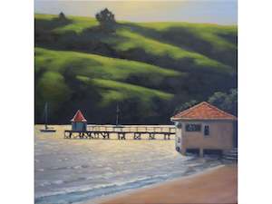 Exhibition 25th Anniversary Exhibition: Daly's bay wharf, Akaroa