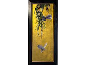 Anna Gibbs: Winter’s Kōwhai with Pīwakawaka