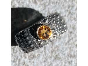 Citrine Kina Ring