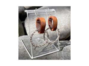 Antler hoop earrings