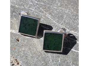 Square Pounamu Studs