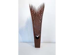 Jane Downes: Small  Rust Nikau Vessel