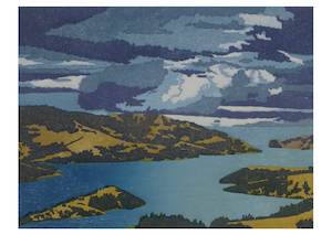 Southerly Akaroa Harbour unframed