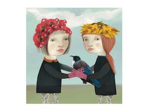 Hayley Hamilton: Love You Tui - Canvas print