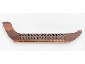 Anna Gedson: Black, Silver & Copper Walnut Wood Waka