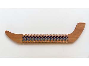 Anna Gedson: Blue & Copper Beech Wood Waka