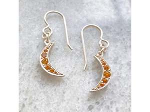Adele Stewart 1: Crescent Moon Drop earring