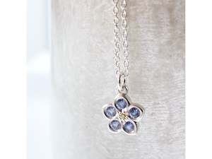 Adele Stewart 1: Blue Forget me not Necklace