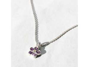 Pink Forget me not Necklace