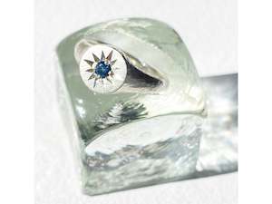 Sapphire Star Ring