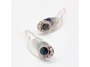 Nicola Roake: Paua Drop earrings