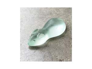 Cast Glass Sugar Mice - Pale Lagoon