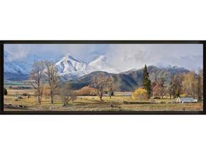 Winter's Arrival Canvas Print - framed