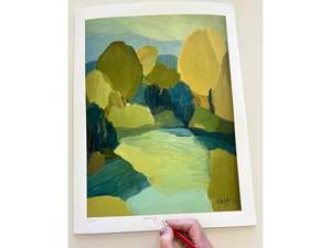 Georgina Hoby Scutt: Spring River Study Print