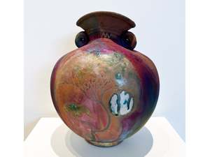 Mark James: Ceramic Raku Vessel Rata Moon