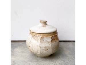 Jim Barribeau 1: Small faceted jar, dolomite