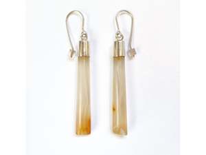 Rachel Lambert: Coromandel Carnelian earrings - sterling silver