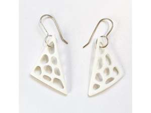 Triangular Holey Antler Earring