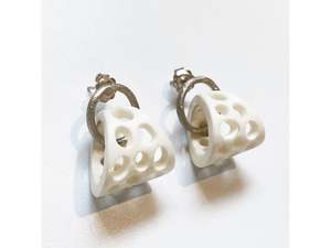 Antler & Stg hoop small studs