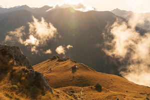 Brewster Hut Floating Clouds