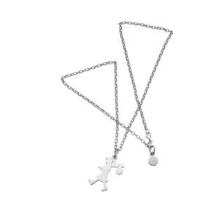 Jewellery: Large Runaway Girl Necklace Sterling Silver